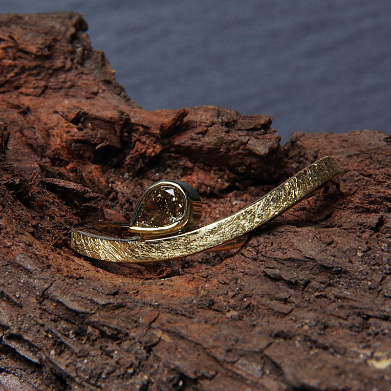 Gouden ring | Classic Wave & Diamant